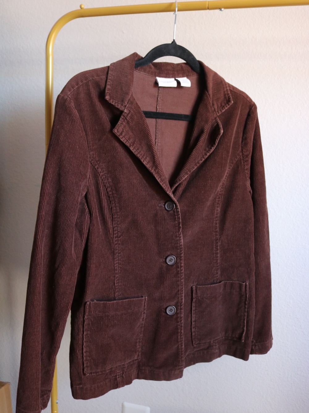 Sonoma Life+Style Chocolate Brown Cotton Corduroy Utility Jacket Y2K Fall Size M